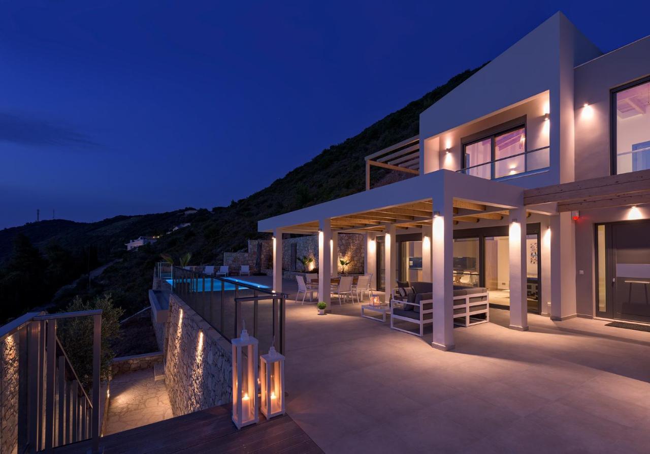 Kathisma Bay Villas - Luxury Villas- Villa Oceanos Kalamítsi Exteriör bild