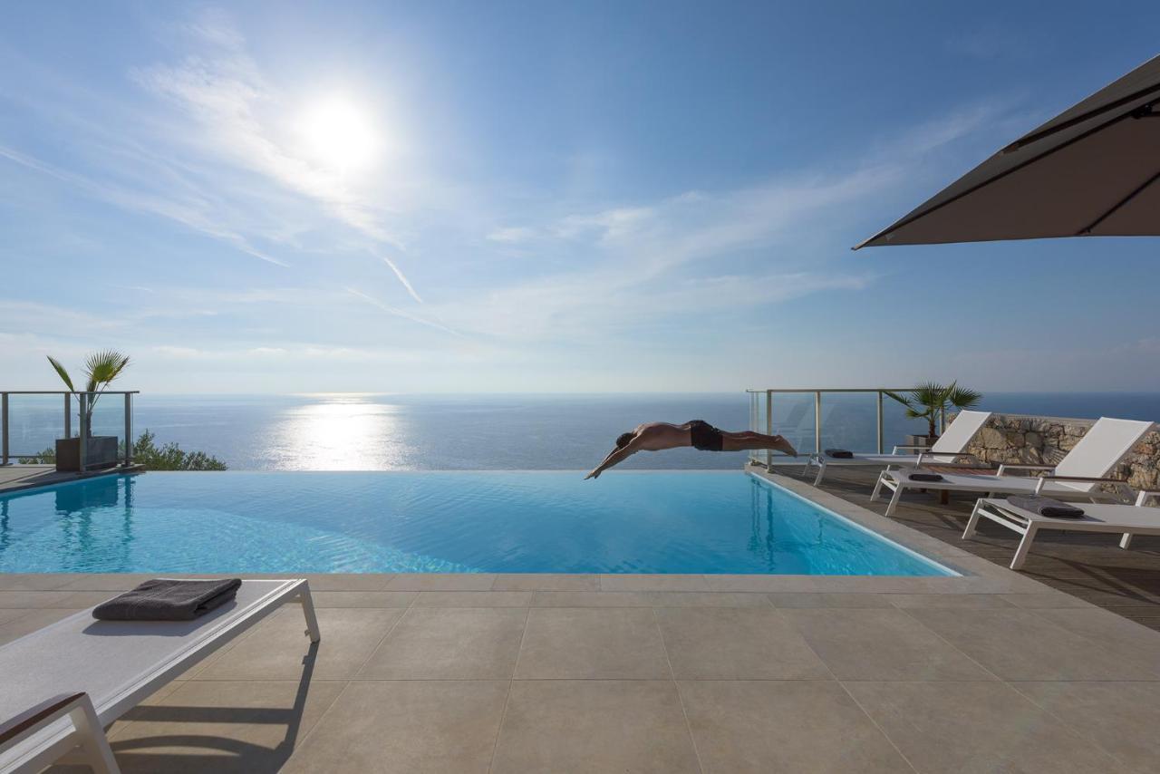 Kathisma Bay Villas - Luxury Villas- Villa Oceanos Kalamítsi Exteriör bild