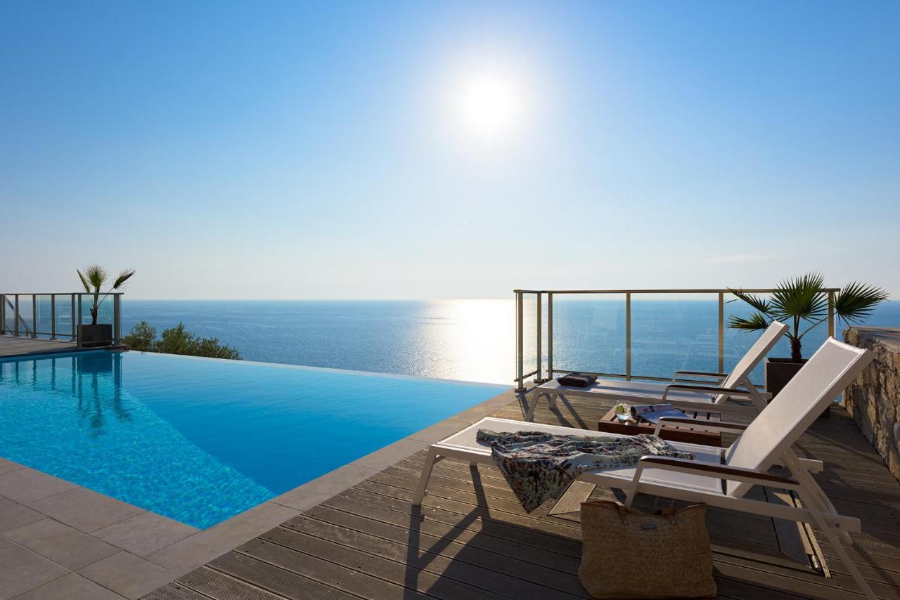 Kathisma Bay Villas - Luxury Villas- Villa Oceanos Kalamítsi Exteriör bild
