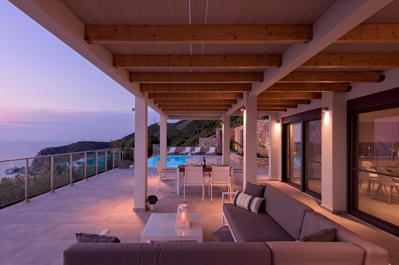 Kathisma Bay Villas - Luxury Villas- Villa Oceanos Kalamítsi Exteriör bild