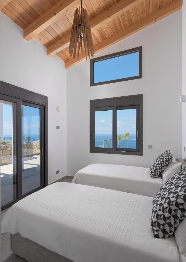 Kathisma Bay Villas - Luxury Villas- Villa Oceanos Kalamítsi Exteriör bild