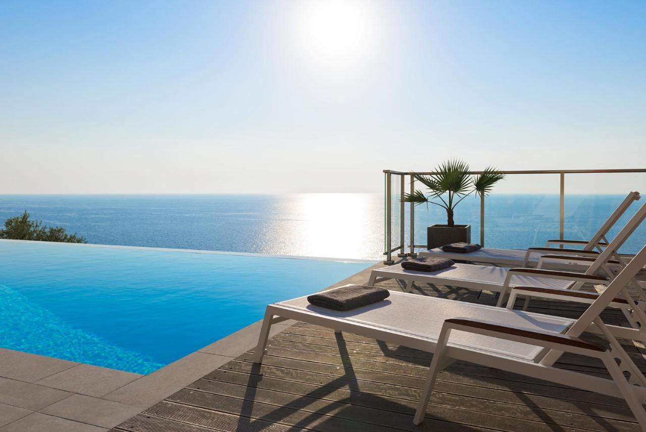 Kathisma Bay Villas - Luxury Villas- Villa Oceanos Kalamítsi Exteriör bild