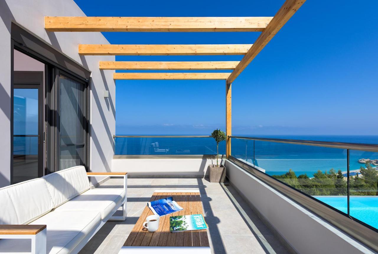 Kathisma Bay Villas - Luxury Villas- Villa Oceanos Kalamítsi Exteriör bild