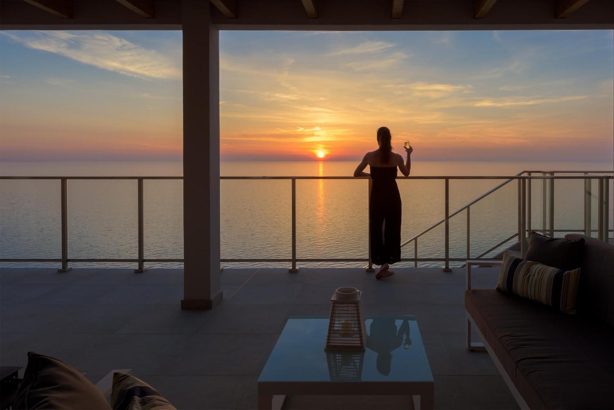 Kathisma Bay Villas - Luxury Villas- Villa Oceanos Kalamítsi Exteriör bild